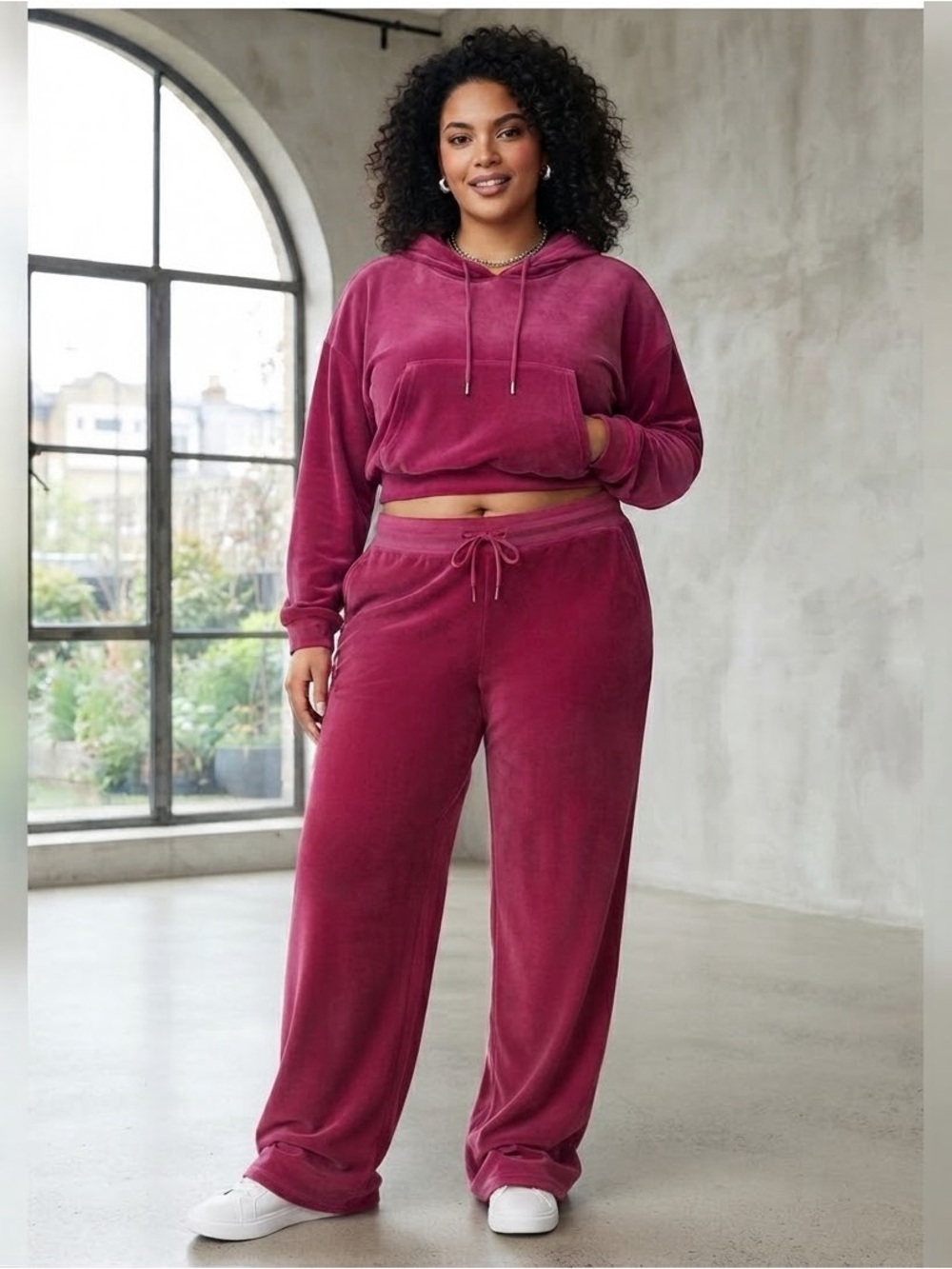 Kyodan Velour Collection Pants in Rich Red